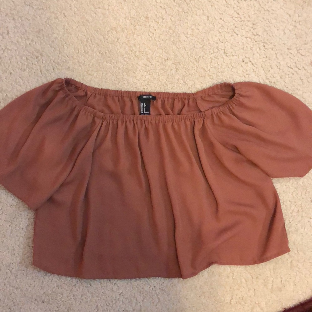 off the shoulder top. Worn twice.